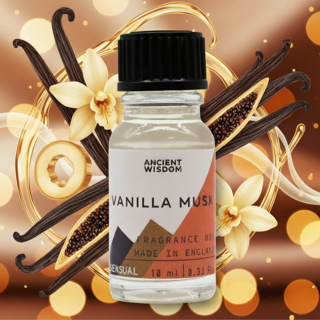 Vanilla Musk Duftöl – Cremig-sexy Vanille-Moschus für deine DIY-Kerzen (10 ml)