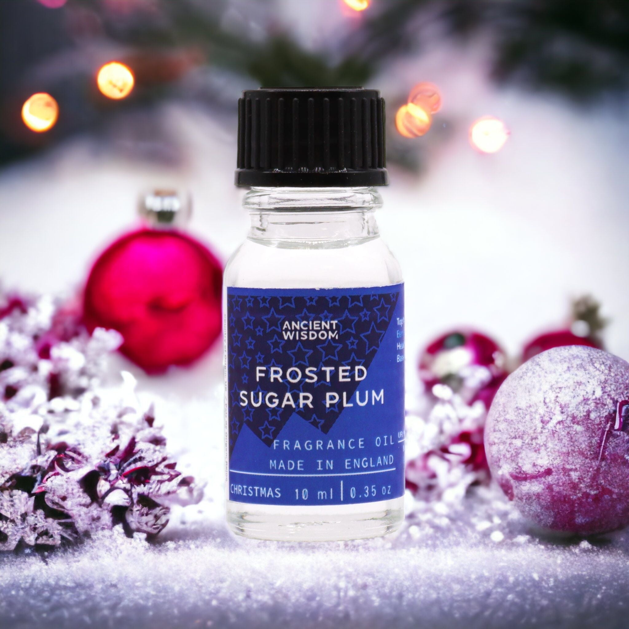 Frosted Sugar Plum Duftöl – Gefrorene Zuckerpflaumen für deine DIY-Weihnachtskerzen (10 ml)