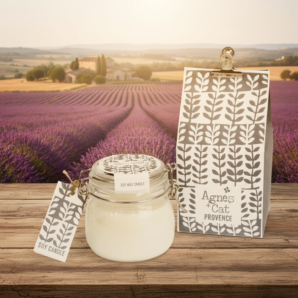 Sojawachs-Duftkerze Province im wiederverwendbaren Glas (400 ml) – 80 Stunden natürlicher Duftgenuss