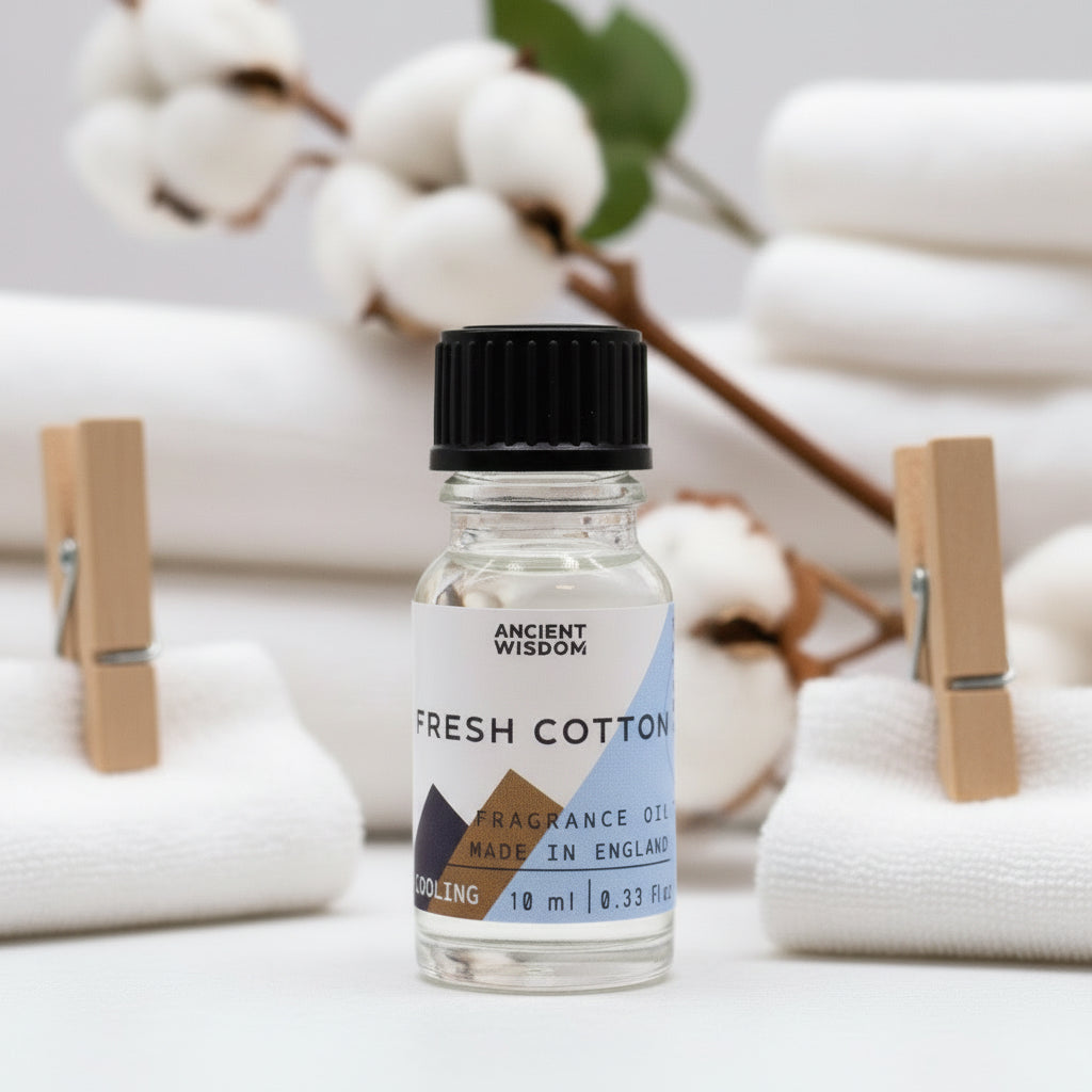 Fresh Cotton Duftöl – Frisch gewaschene Wäsche für deine DIY-Kerzen (10 ml)