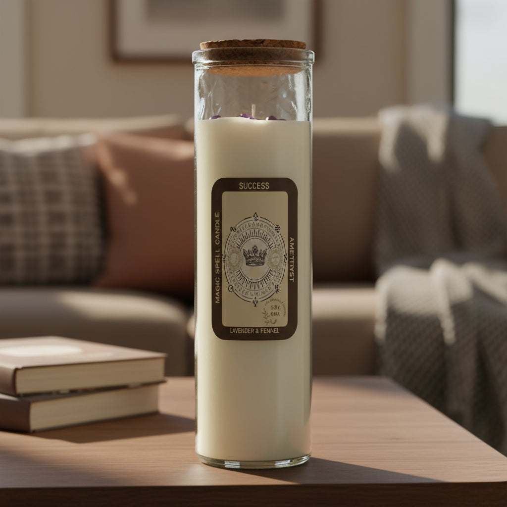 Magische Zauberkerze Success – Erfolgs-Duft für Triumph – 50 Stunden natürlicher Duftgenuss