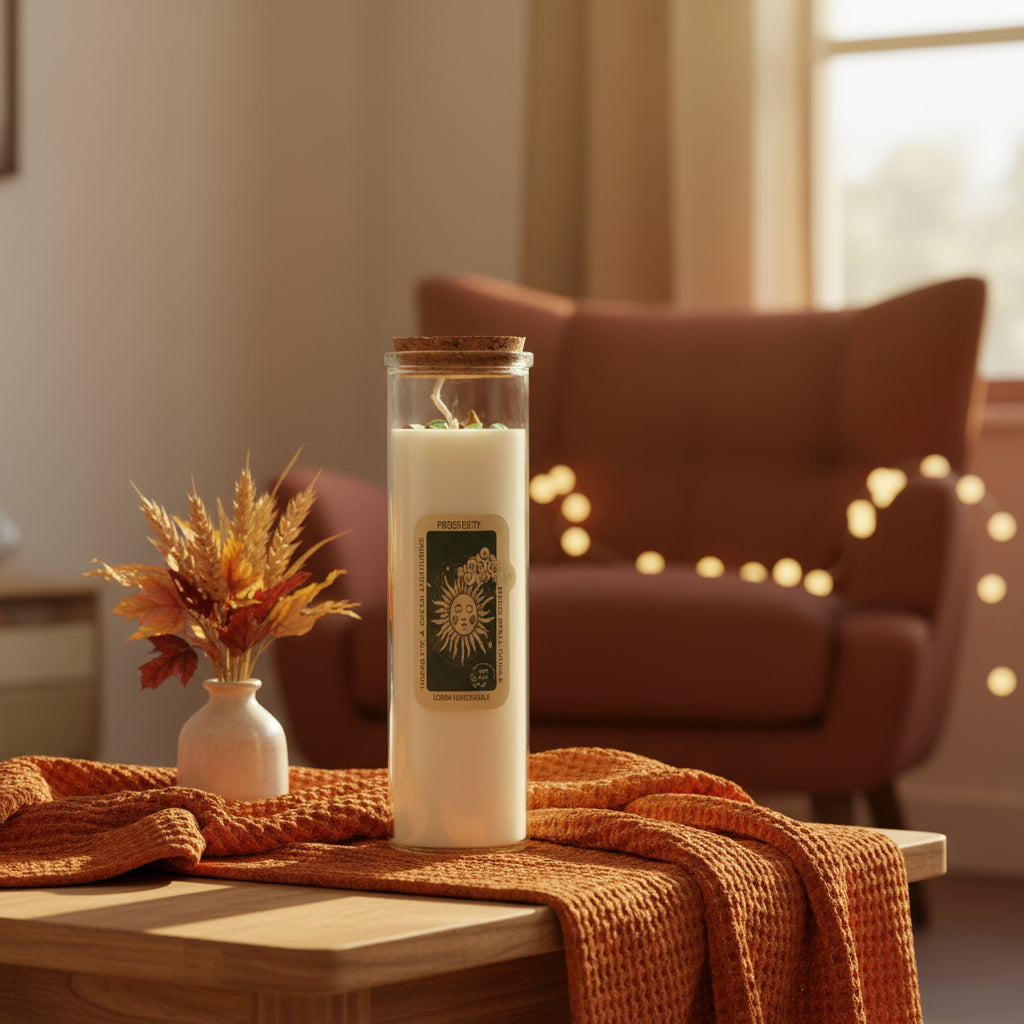 Magische Zauberkerze Prosperity – Wohlstands-Duft für Fülle – 50 Stunden natürlicher Duftgenuss