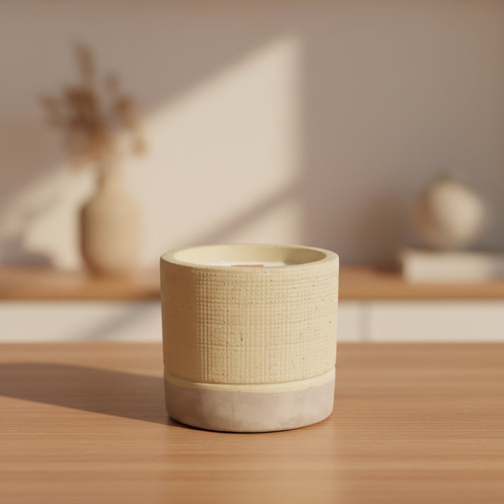 Wooden Wick Beton-Kerze Coffee in the Club 300 g – CLASSIC GREY EDITION