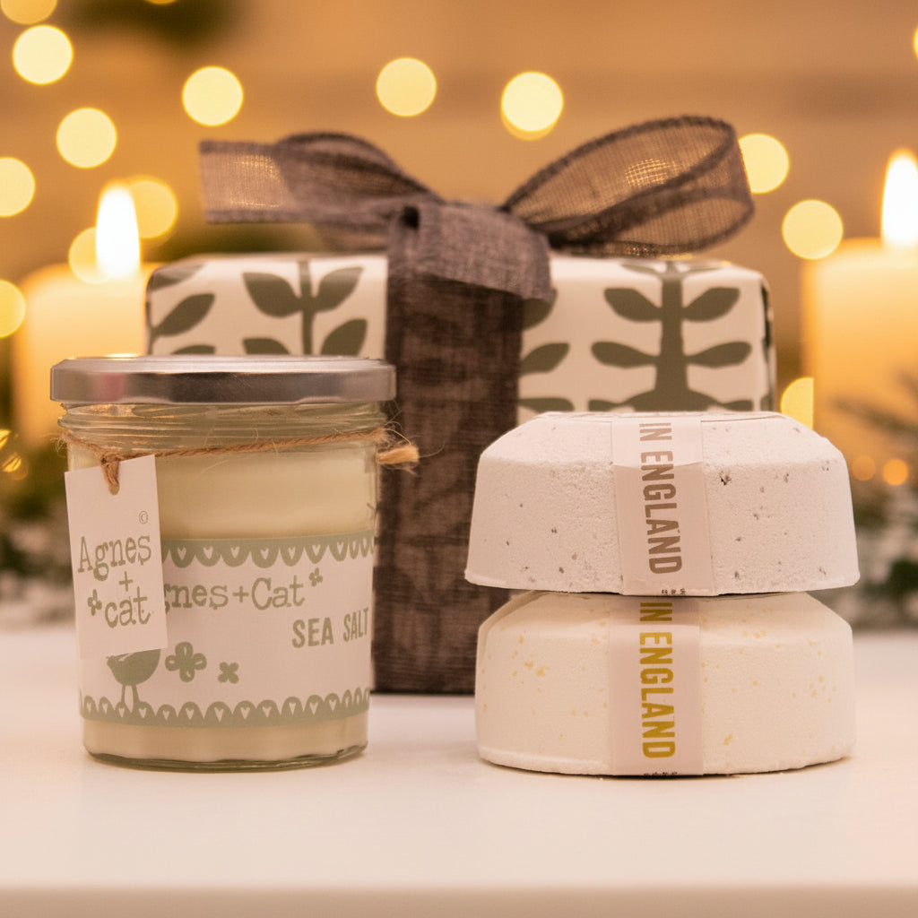 Agnes+Cat Geschenkbox „Velvet Moon Night“ (Kerze und Badebombe)