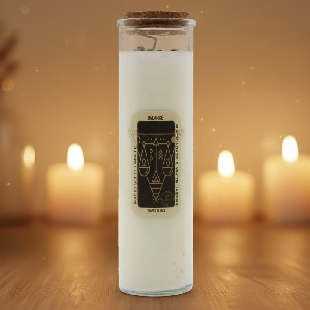Magische Zauberkerze Balance – Transformierender Duft für Harmonie – 50 Stunden natürlicher Duftgenuss