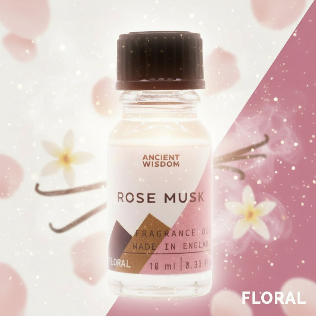 Rose Musk Duftöl – Sinnliche Rose trifft weichen Moschus für deine DIY-Kerzen (10 ml)