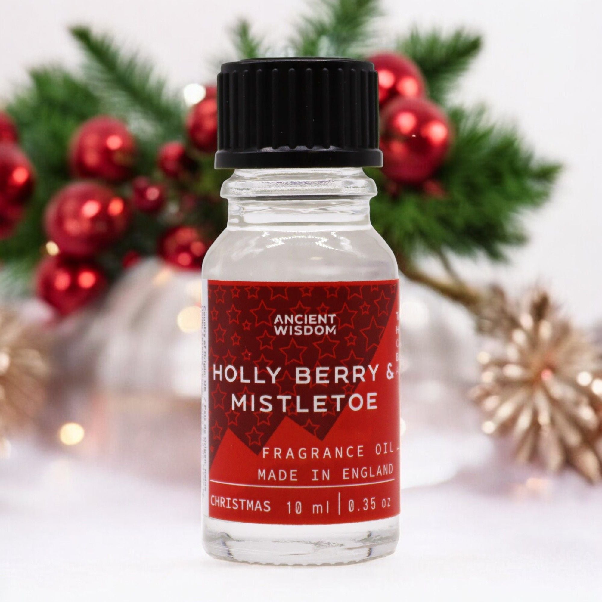 Holly Berry & Mistletoe Duftöl – Frische Stechpalme & Mistelzweige für deine DIY-Kerzen (10 ml)