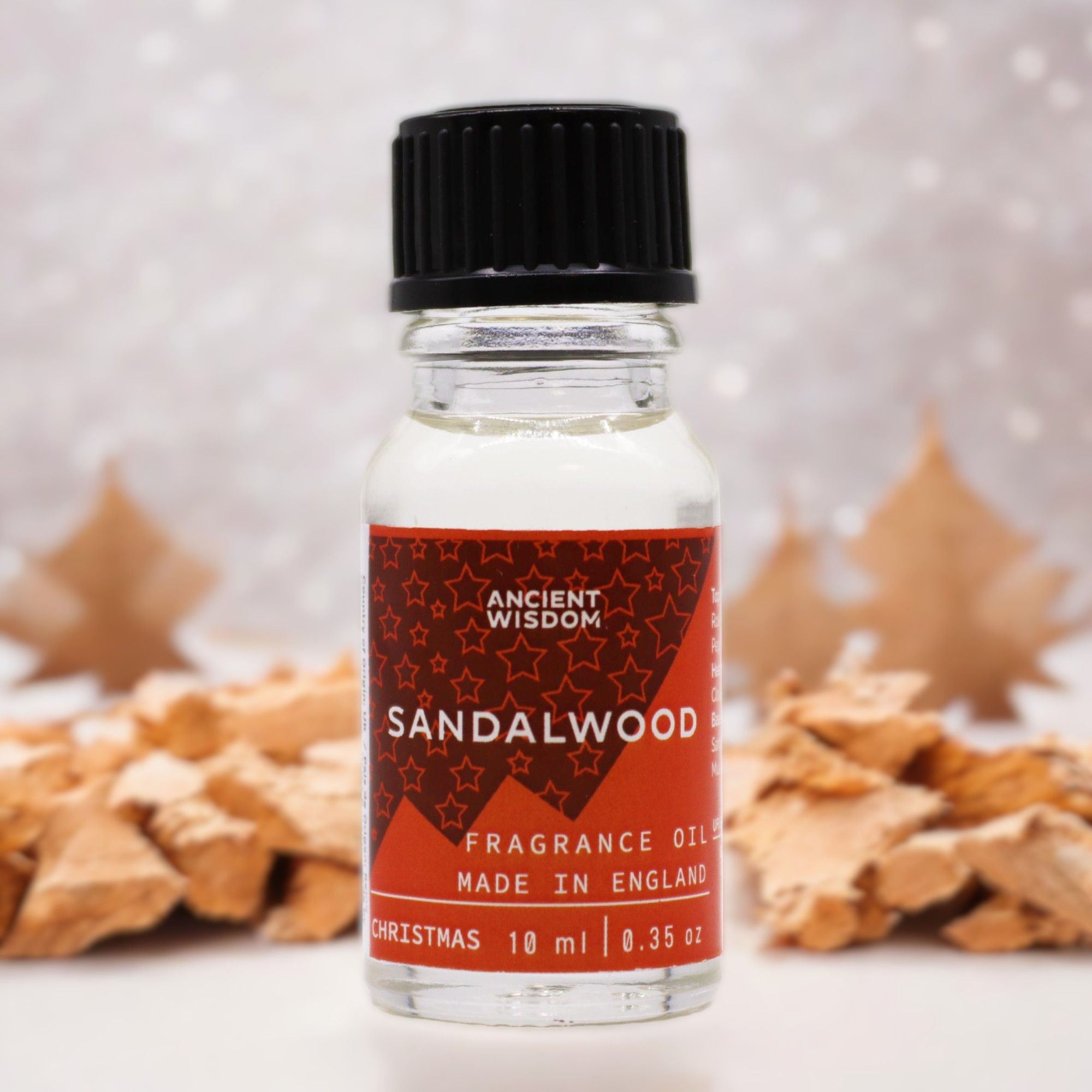 Xmas Sandalwood Duftöl – Edles Weihnachts-Sandelholz für deine DIY-Kerzen (10 ml)